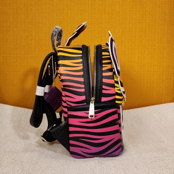 Loungefly Lisa Frank Forrest Tiger Cosplay Mini Backpack Rainbow 90s NEW